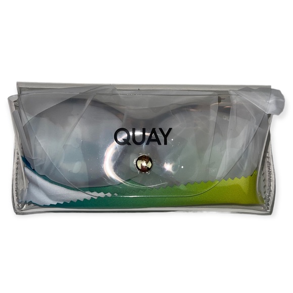 QUAY All Nighter Bluelight Glasses Milky Tortoise Frame Blue Light Blocking Lens - Picture 4 of 9